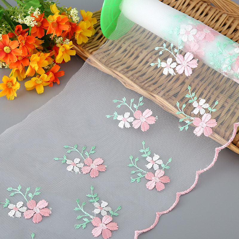 20cm Style Mesh Lace Embroidered Lace Toy Fabric Home Soft Ornaments DIY Accessories Barbie Doll Skirt
