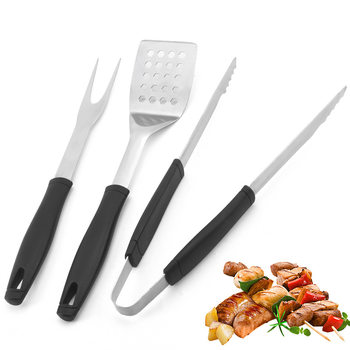 Stainless Steel Barbecue Tool Set Outdoor Camping Picnic Barbecue Clip Fork Shovel Barbecue Utensils Portable Barbecue