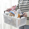 Wholesale Japanese Stacked Storage Basket Cabinet Sundries Plastic Storage Basket Bathroom Hollow Basket Snack Toy Storage Box
