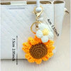Hand-woven persimmon key chain bag pendant plush cute one-shot key gift pendant