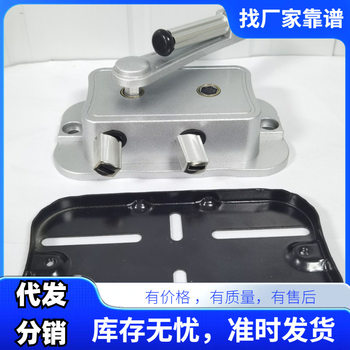 Universal Wave-Style No-Drill Hand-Cranked Clothes Rack Accessories, Adjustable Double-Rod Handle, Hand-Cranked Wire Clothes Rack Lift