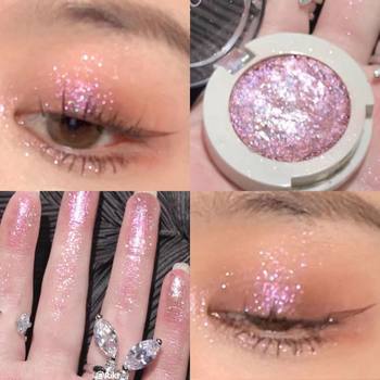 Jaded Xiaoda Snack Light Single Color Eye Shadow Glitter Sequins Pearlescent Highlight Brightening Convenient Student Eye Shadow Palette