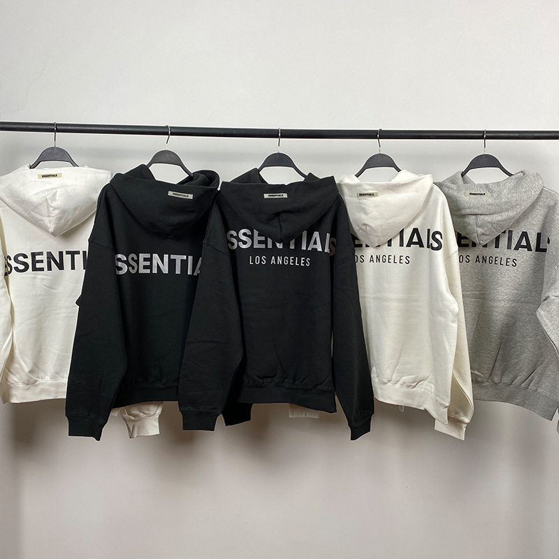2019SS 戴帽卫衣反光加绒FOG复线ESSENTIALS潮牌洛杉矶跨境热卖