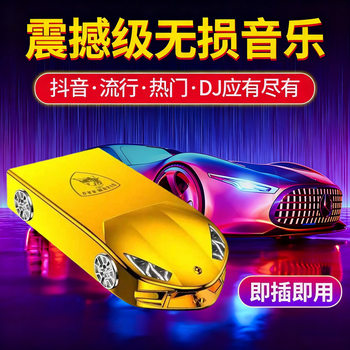 Factory wholesale shock grade sound quality car U disk plug and play large memory metal texture music video U disk