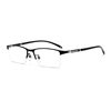 Popular P9211 Ultra-Light Business Half-Frame Square Eyeglass Frames for Men, Fashionable and Simple Frames, Danyang Glasses Wholesale