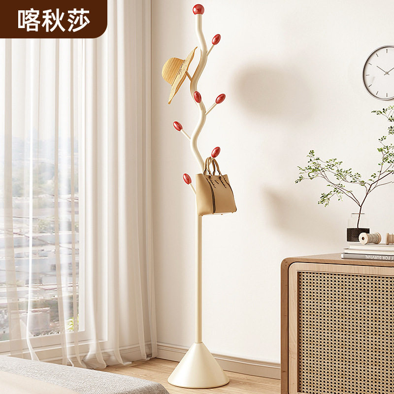 Hanger Floor Bedroom Household Coat Rack Wholesale Vertical Hanger Rod Light Luxury Cream Style Floor Hanger