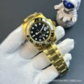 Gold steel black circle black plate