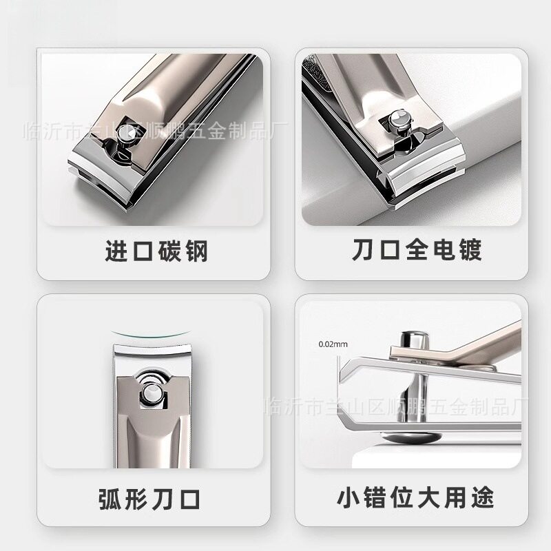 Genuine Strong Large Oblique Nail Clippers Portable Nail Scissors Pointed Mouth Pedicure Nail Groove Special Manicure Nail Clipper