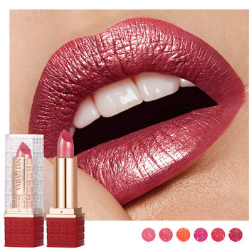 Flash Lipstick Cross-border Explosions Makeup BAOLISHI Pearlescent Colorful Lipstick Enhance Color Lasting Sequin Lipstick