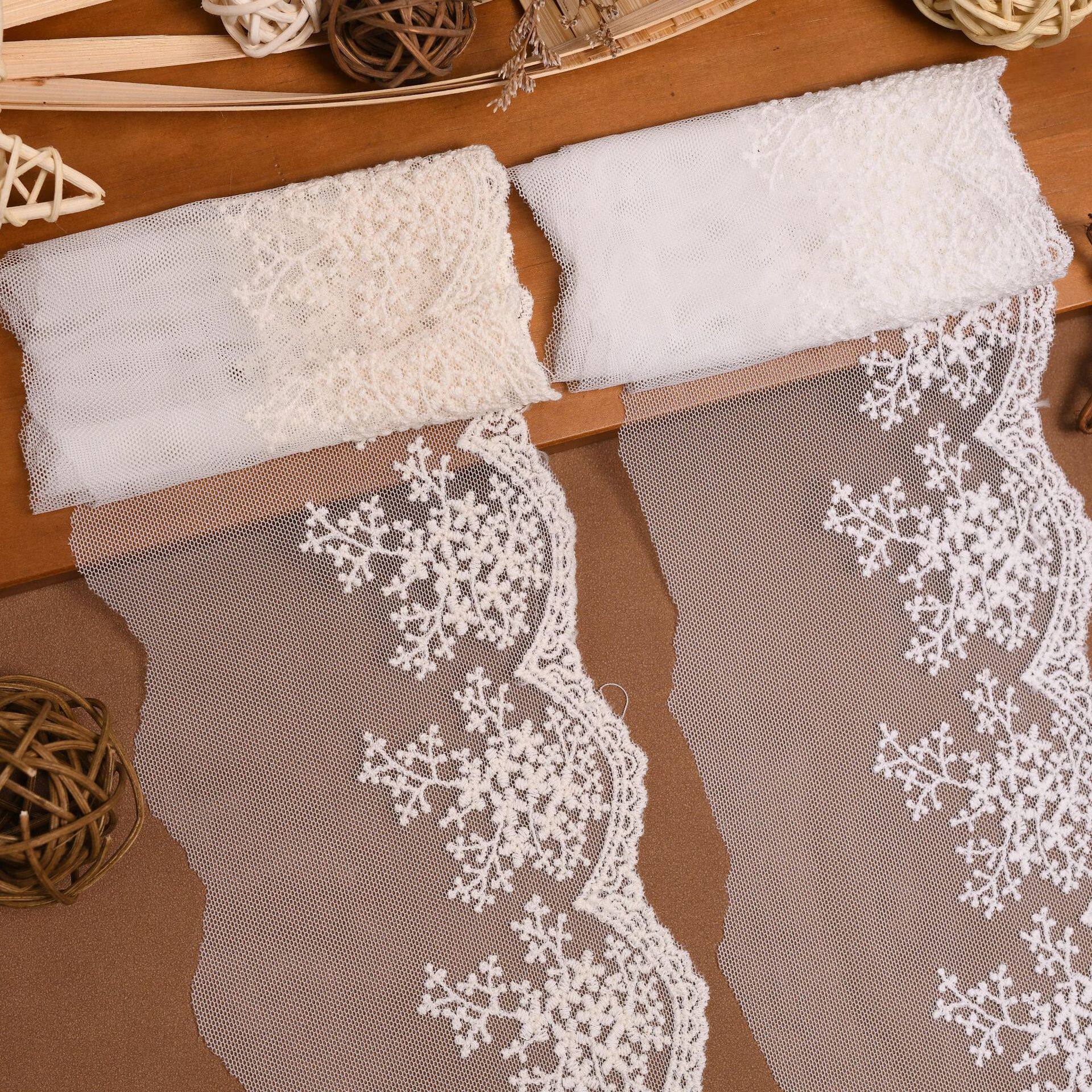 Unilateral Wide Classic Mesh Embroidery Lace Mesh Embroidery Mesh Stellar Mesh Embroidery Lace