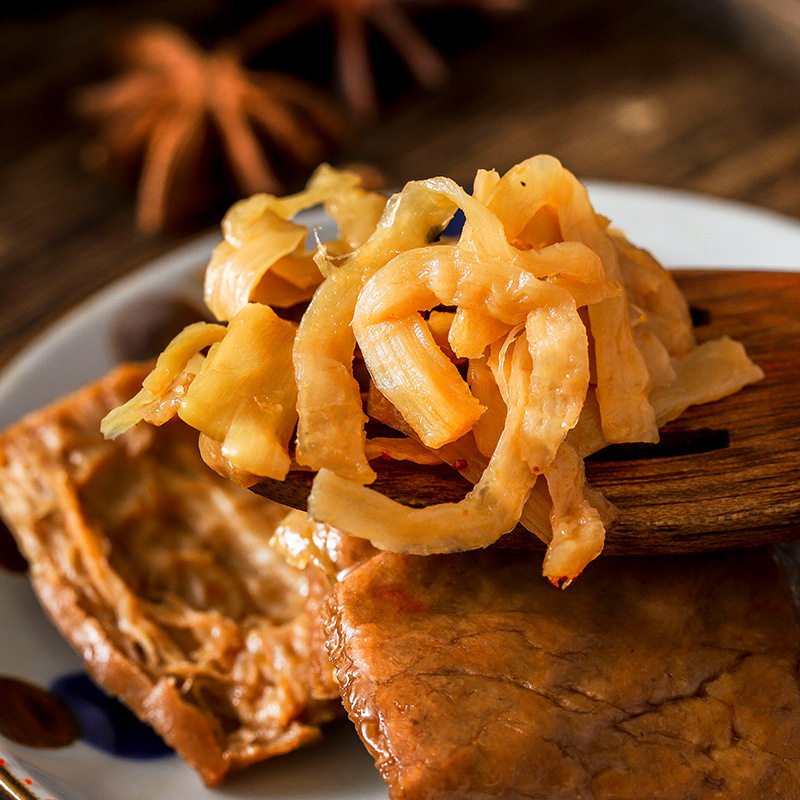 Bamboo shoots and dried tofu online popular casual snacks Fujian dried tofu spicy barbecue preserved beans 250g one-piece delivery