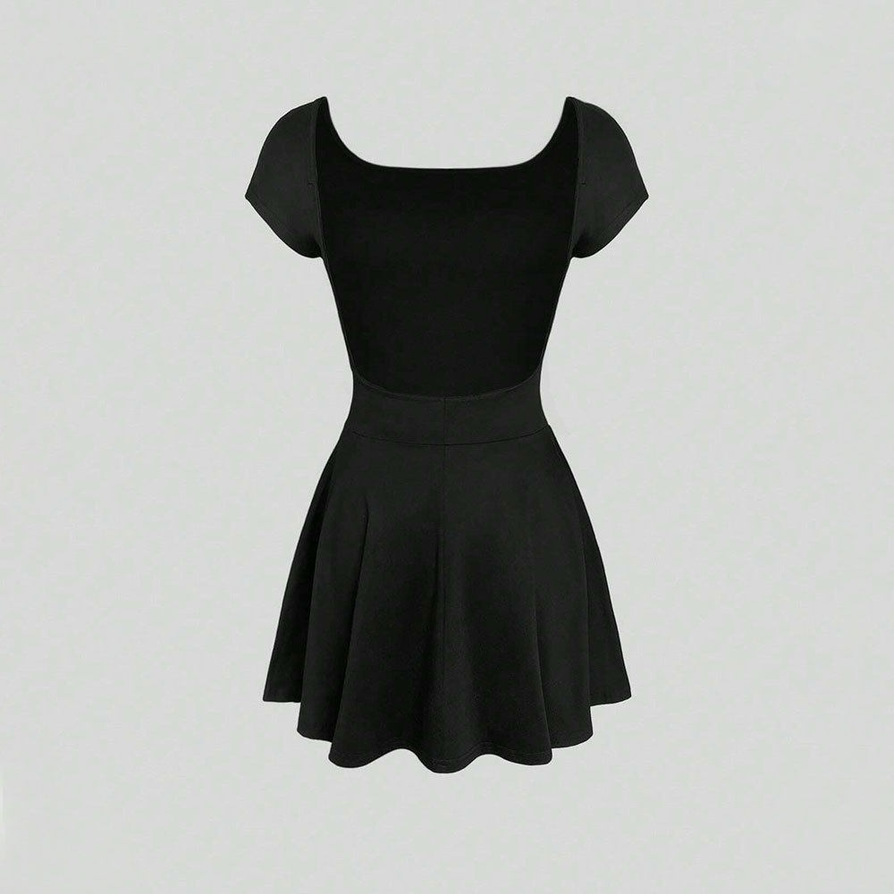 French Style Summer Dress Backless Slim Fit Elegant Design Perfect for Parties and Casual Outings Wholesale