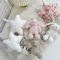 Strawberry floral pull-string rabbit