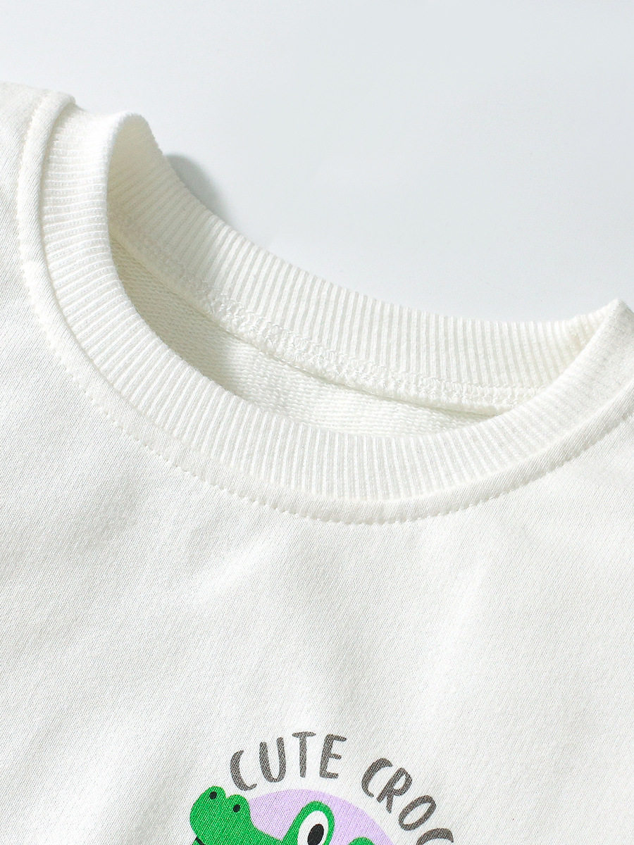 Girls' Hoodie Set, New Fashion Kids' Outfit, Autumn Printed Long-sleeve Set