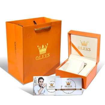 Oli brand watch box wholesale orange mechanical box mechanical watch box holding change logo large quantity details