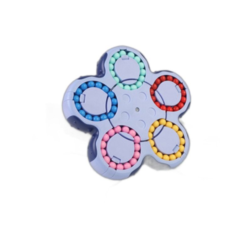 Cross-border creative fingertip top ten-sided rotation Rubik's cube magic bean puzzle decompression mental development desktop ball toys