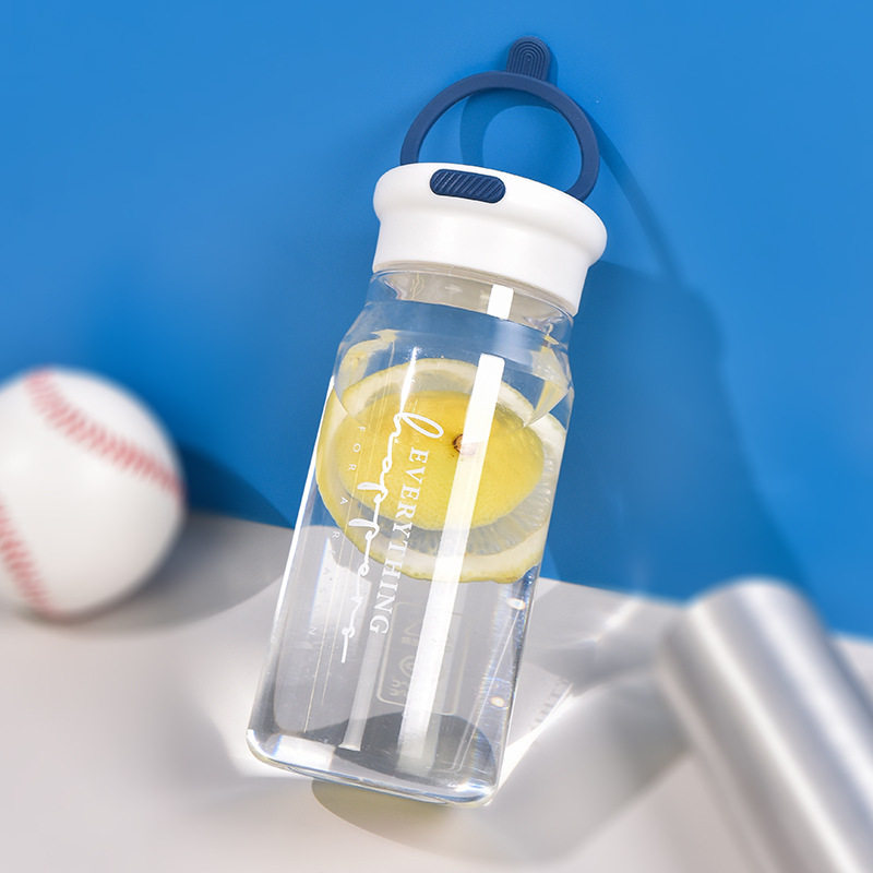 新款便携户外运动水杯男女商务直身塑料杯批发创意活动礼品随手杯