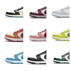 Foreign Trade Putian Shoes Cow Print Black and White Panda Dunk Sb Sneakers Couple Trendy Casual Running Sports Shoes Cross-Border
