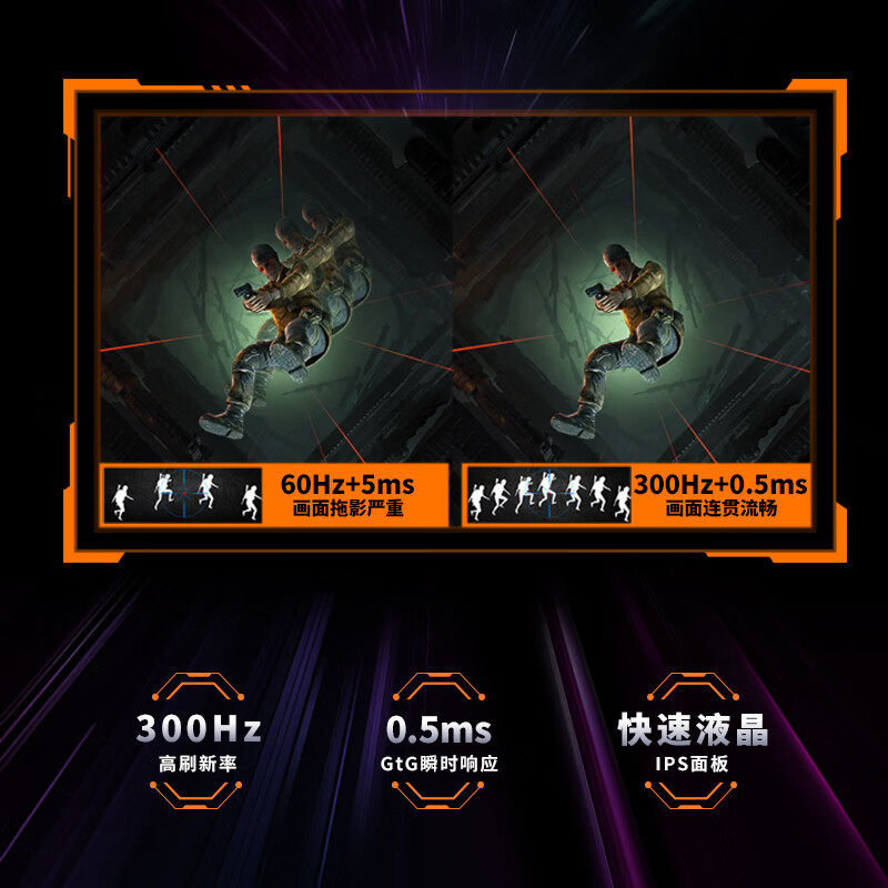 Suitable for Msi 24.5inch Fast Ips Fhd 300Hz 0.5Ms Supports Hhdr High Brush Display