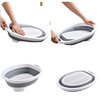 8150 factory direct laundry basin plastic folding thickened medium convenient washboard home travel round basin wash