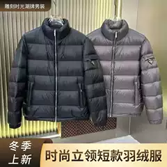 Winter Warm down Jacket, Casual Men's Thickened Jacket, Fashionable Stand Collar, Versatile Short down Jacket, Wholesale in Stock