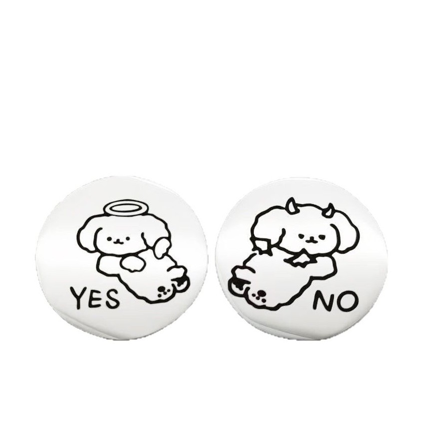 Cross-border comic exhibition cute 30 can be set box packaging titanium steel decision coin gift double-sided lettering commemorative wholesale
