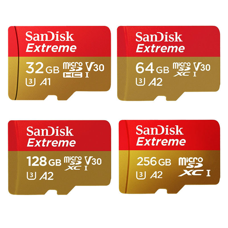 Wholesale Sandi TF memory card U3 V30 C10 4K A2 drone motion camera 256GB190MB/S