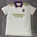 24-25 real madrid white polo purple collar
