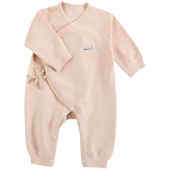 Autumn Monk-Style Clothing for Newborns Aged 0-6 Months, One-Piece Baby Romper, Pure Cotton Clothes, Thickened Version for Newborns