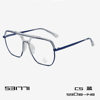 S31771 New 2024 Anti-blue Glasses Ins Trendy Flat Glasses Frame Metal Plain Style Glasses Frame Korean Style