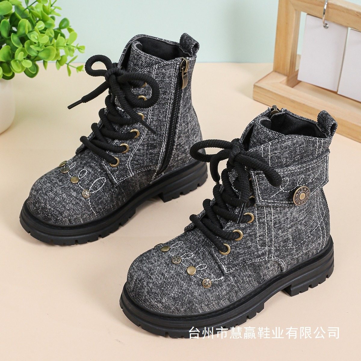 Girls' Shoes, Leather Shoes, Export Kidsren's Boots, Boys' Shoes, Boots, Short Boots, Wholesale 2025 Autumn and Winter Singles