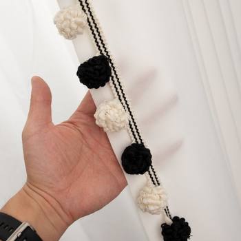 Internet Celebrant Explosive Creative Curtain Lace Accessories Multicolor Pine Ball Stand Edge Handmade Jewelry Stitching Clothing Pillow Small