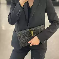 San Luo Family Women's Clutch Bag Envelope Bag Caviar Handbag Evening Bag with Gift Box