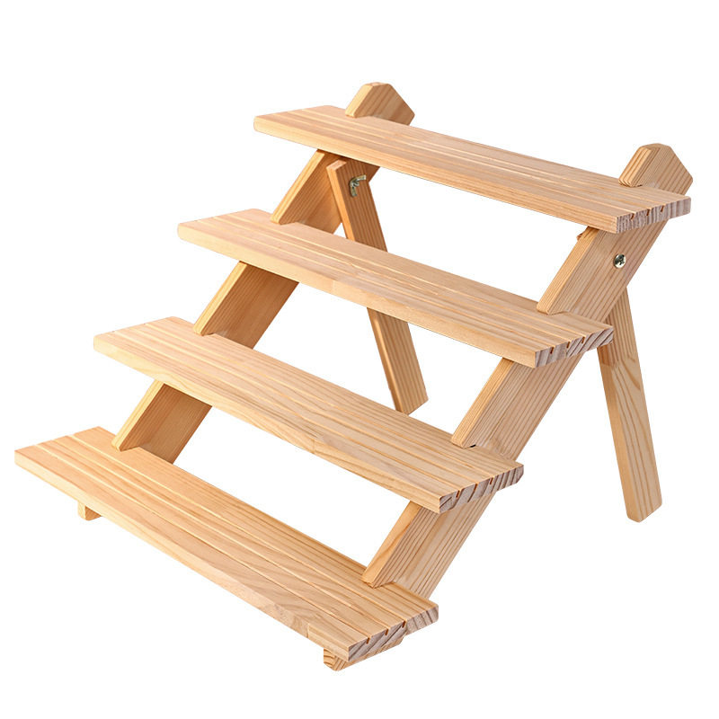 Perfume Display Rack High Color Value Solid Wood Stepped Storage Rack Desktop Display Household Wooden Perfume Storage Rack