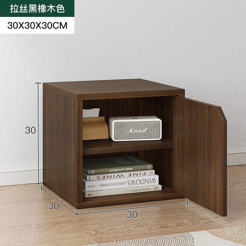 自由组合格子柜书本收纳柜储物柜简易书架阶梯柜玻璃小书柜方格柜