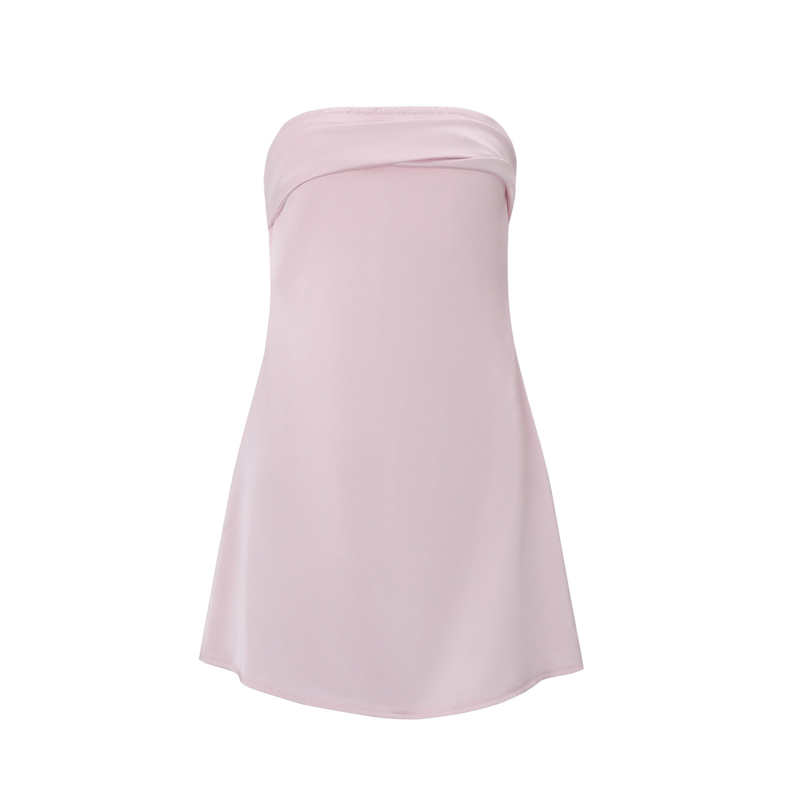 Off Shoulder Satin Mini Dress Solid Color Backless Spring Chic and Elegant for Parties Wholesale Available