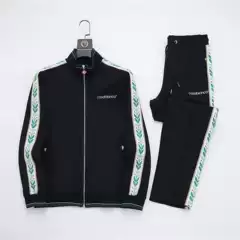 European and American Trendy Brand Casa Men's Casual Suit Long-Sleeved Zipper Cardigan Pants High Version Two-Piece Set