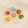 Fashionable and Simple Candy-Colored Peach Heart-Shaped Ring European and American Cross-Border Holiday Style Resin Geometric Ring Bracelet for Women