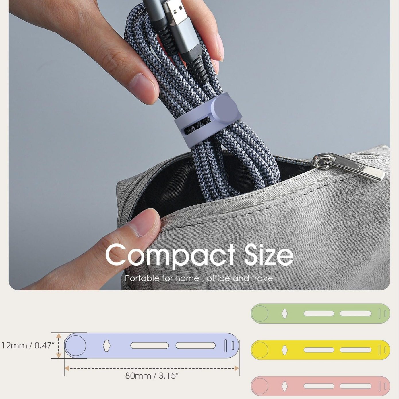 Amazon Explosions Creative Silicone Wire Organiser Data Cable Earphone Line Storage Charging Cable Organize Multifunctional Strap