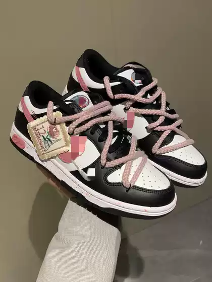 Putian Pure Original Dunk Deconstructed Shoelace Panda Prank Low-Top Campus Unisex Sports Couple Sneakers Cross-Border