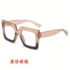 Square Simple Flat Mirror Women's 2024 New Glasses Frame Fashion Popular European and American Ins Anti-Blue Light Glasses Frame