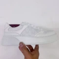 White stitching