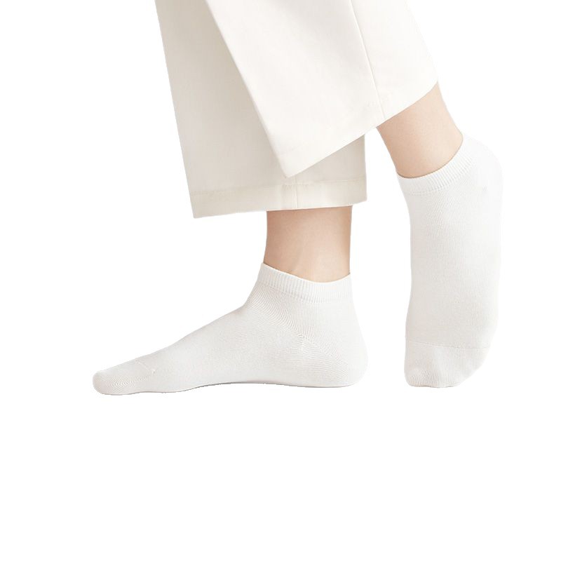 【10A抗菌防臭】袜子女款短袜夏季薄款纯棉纱线透气吸汗女士船袜