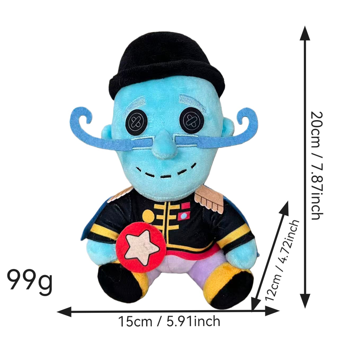 跨境新款鬼妈妈Coraline Squid卡洛琳鱿鱼毛绒公仔动漫节日娃娃