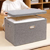 Clothes Storage Box, Thickened, Foldable, Large Capacity, Household Storage Box, Fabric with Lid, Drawer-Type Wardrobe Storage Box