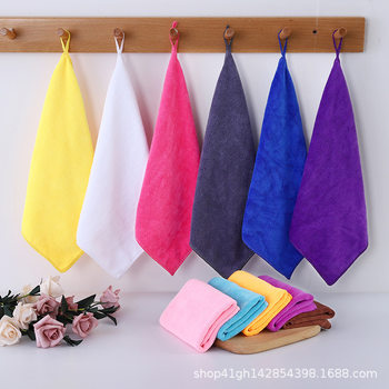 Small Square Towel Rag Absorbent Square Towel for Floor Wiping Furniture Cleaning Absorbent White Towel 30*30 Multi-Color Optional