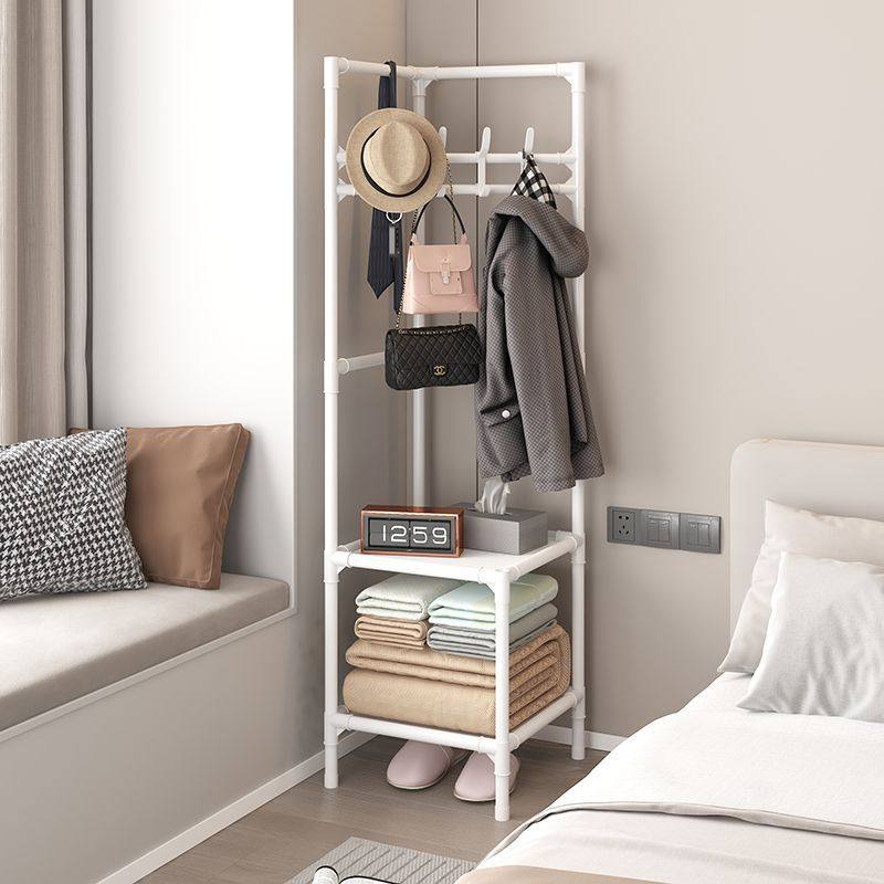 Simple Clothes Hanger Corner Coat Rack Bedroom Floor-Standing Storage Corner Clothes Hanger Indoor Home Stacking Rack Factory Wholesale