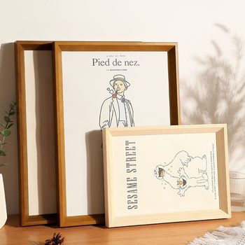 Solid Wood Picture Frame for Wall Hanging, A4 Oil Painting Frame, Framing for Children's 4K8K Sketches, A3 Frame, Tabletop Frame, 30inch Picture Frame