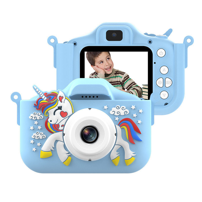 Cross-Border High-Definition Kidsren's Cartoon Digital Camera Front and Rear Dual Cameras Without Card Mini X5S Camera Kidsren's Gift Ccd