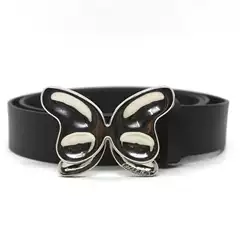 Low Waist Pants Decorative Belt Niche Design Meniscus Belt All-match Korean Style Black Belt 2024 New Summer
